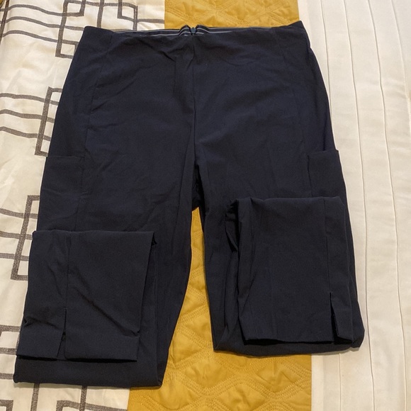 Athleta wander slim pant with small pocket on side size 10 NAVY BLUE - Picture 2 of 10